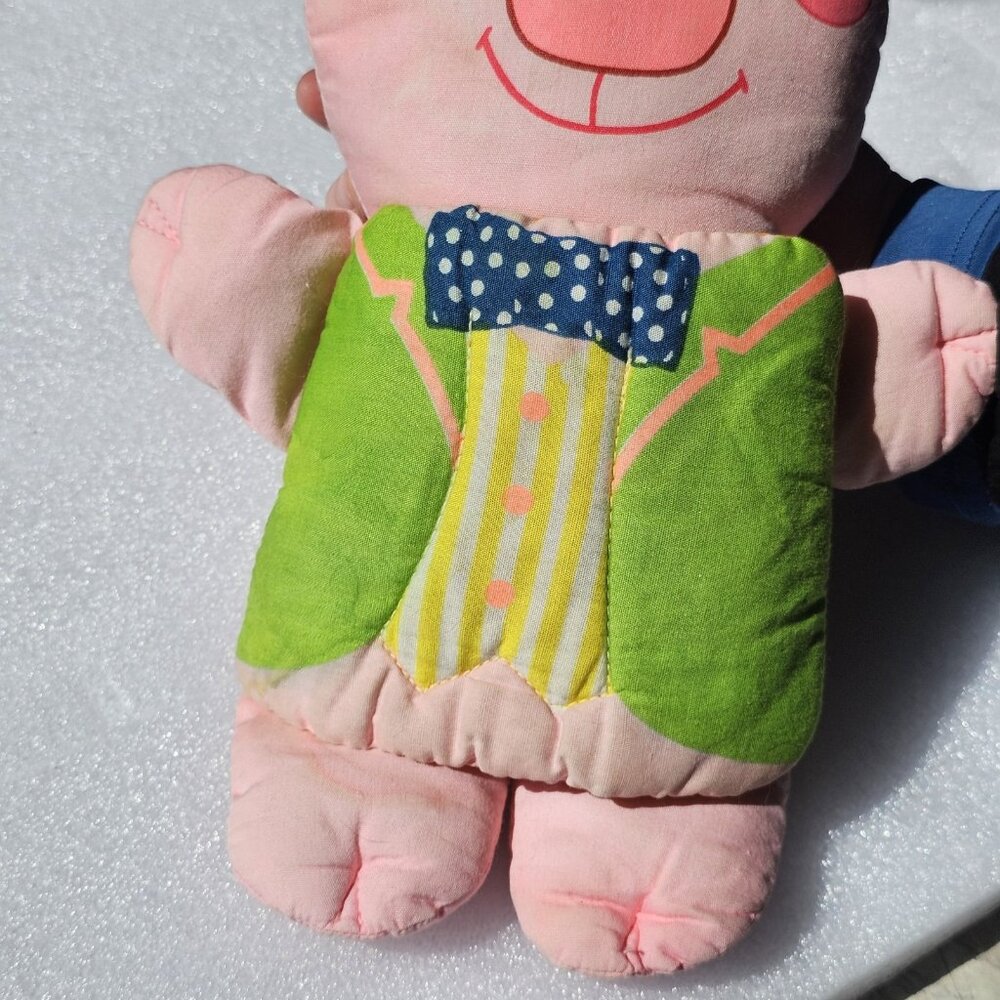 Playskool The Three Little Pigs Cloth Doll Book 1974 My Storybook Stuffed Animal - Picture 5 of 11